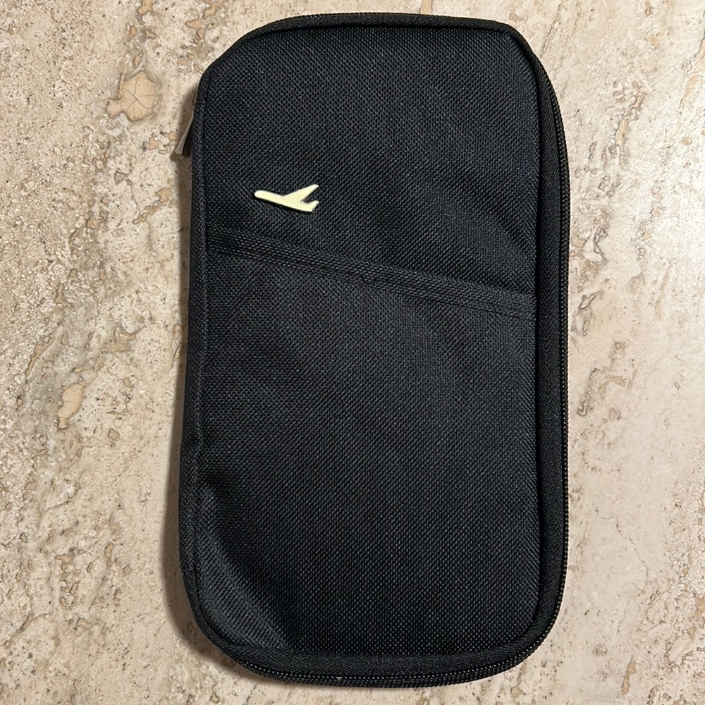 Travel passport card holder